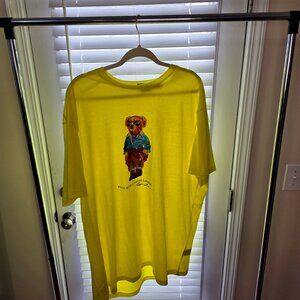 Polo Ralph Lauren Men's Polo Bear Jersey T-Shirt - Laser Yellow Bear size 2x